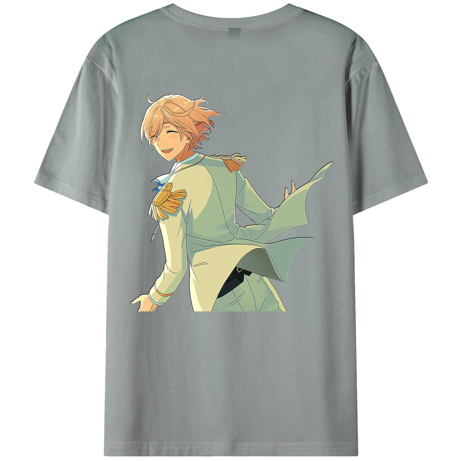 （画像用） あんさんぶるスターズ! Ensemble Stars 綿100％ メンズ半袖Tシャツ（バックプリント） 通気性